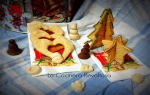 Galletas de jengibre decoradas y galletas de cristal