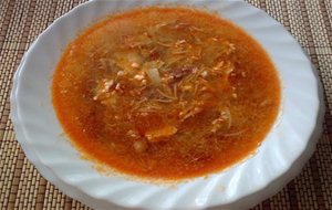 Sopa De Jamón Y Pimentón
