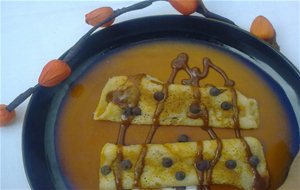 Crepes Con Dulce De Leche Y Lágrimas De Chocolate
