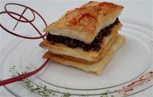 Milhojas De Puré De Garbanzos Y Morcilla De Burgos Rios
