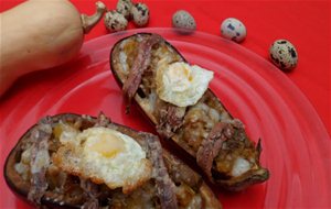 Berenjenas Rellenas De Calabaza Y Anchoa
