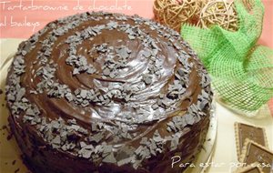 Tarta-brownie De Chocolate Al Baileys
