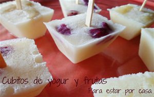 Cubitos De Yogur Y Frutas
