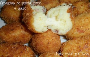 Croquetas De Patata, Jamón Y Queso
