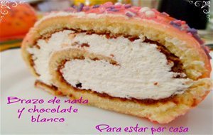 Brazo De Nata Y Chocolate Blanco "para Princesas"
