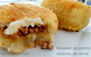 Bombas De Patata Rellenas De Carne
