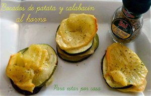 Bocados De Patata Y Calabacín Al Horno
