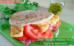 Pan De Pita Relleno "a Lo Typical Spanish"
