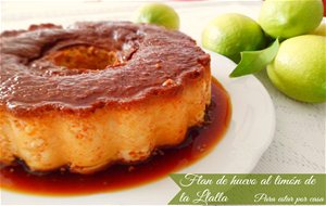 Flan De Huevo Al Limón De La Llalla
