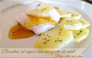 Bacalao Al Vapor Con Vinagreta De Miel
