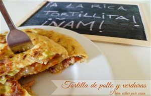 Tortilla De Pollo Y Verduras
