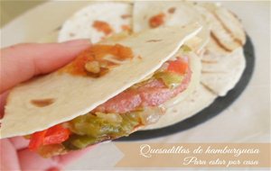 Quesadillas De Hamburguesa
