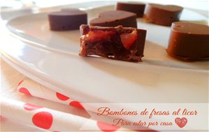 Bombones De Fresas Al Licor
