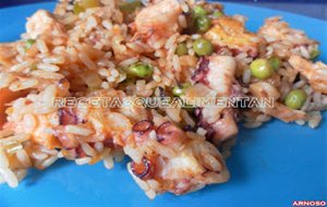 Arroz Con Pulpo Y Verduras
