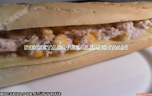 Bocadillo De Atún Y Maíz
