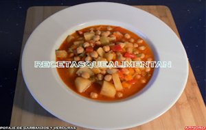 Potaje De Garbanzos Y Verduras
