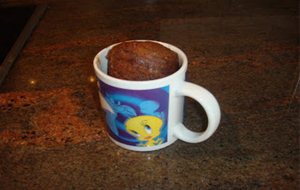 Bizcocho De Chocolate En Taza (5 Minutos)
