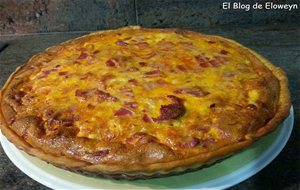 Quiche De Bacon, Chorizo Y Queso
