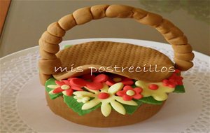 Tarta Cesta Fondant
