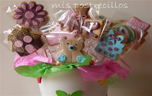 Maceta De Galletas Decoradas Para Alba
