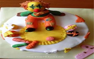 Tarta Fondant Payaso
