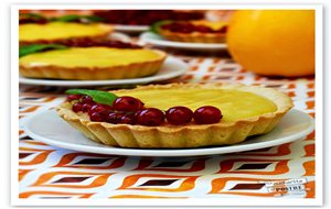 Tartaletas De Naranja Y Grosellas / Orange And Redcurrant Tartlets
