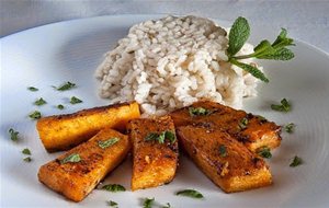 Calabaza Especiada Con Arroz Al Hinojo
