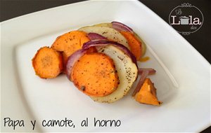 Papas Y Camote, Al Horno
