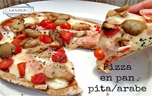 Pizza En Pan Pita O Pan Árabe
