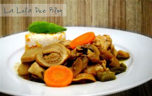 Pechuga De Pollo Con Champiñones En Escabeche
