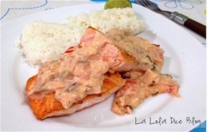 Salmón Con Antojo De Queso Crema
