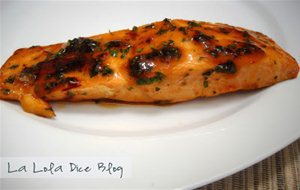 Salmón Con Salsa De Miel Y Jengibre
