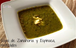 Sopa De Zanahoria Y Espinaca, Rostizados
