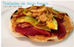 Tostadas De Atún Fresco
