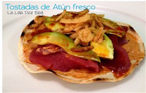 Tostadas De Atún Fresco
