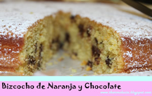 
bizcocho De Naranja Con Chocolate
