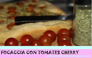 
focaccia Con Tomates Cherry
