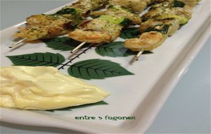 Brochetas De Rape Al Aroma De Cítricos