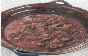 Cecina Con Jitomate
