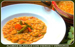 Alubias Blancas Con Vieiras Y Verduras