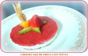 Cheesecake De Fresa Con Stevia