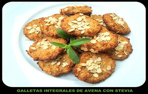 Galletas Integrales De Avena Con Stevia