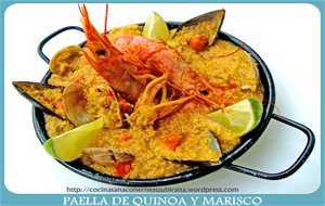 Paella De Quinoa Y Marisco