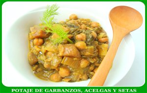 Potaje De Garbanzos, Acelgas Y Setas