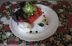 Cocina Ligera: Ensalada De Tomate Y Burrata Con Salsa Pesto.
