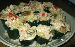 Calabacines Rellenos  (microondas)
