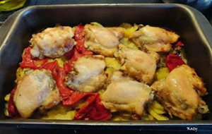 Contramuslos  De Pollo Al Horno
