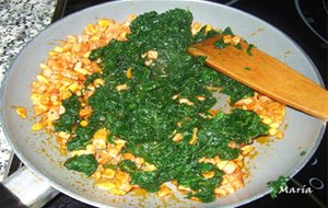 Espaguetis Con Espinacas Y Piñones I
