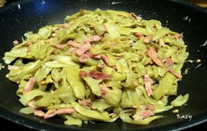 Judías Verdes A La Carbonara
