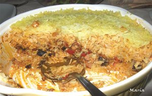 Lasaña De Arroz Con Fiambres.
